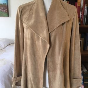 Lapis suede like jacket